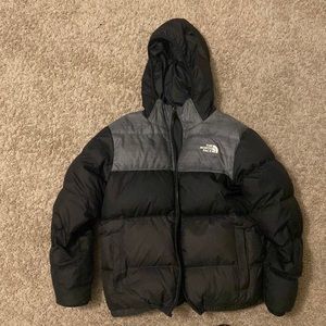 Reversible north face puffer coat big boy size medium